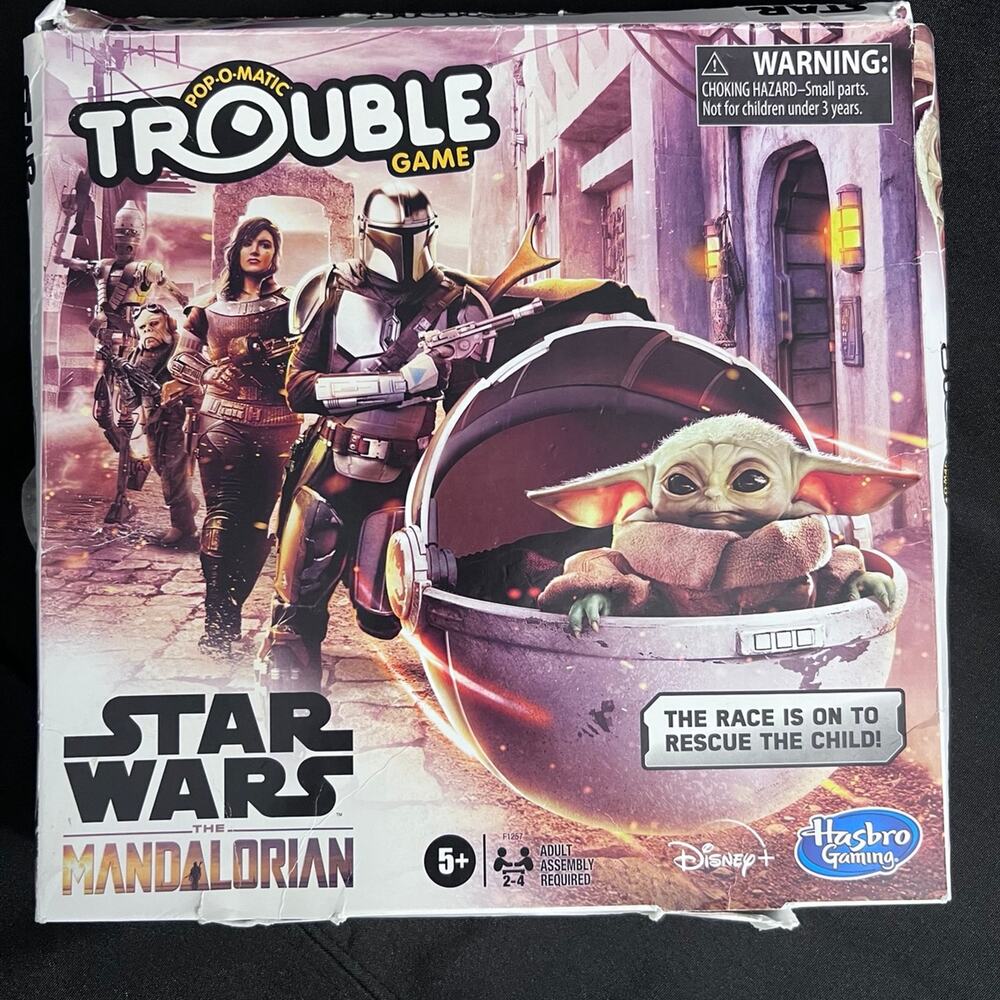 Trouble - The Mandalorian Star Wars Edition Family Board Game - See Pics!